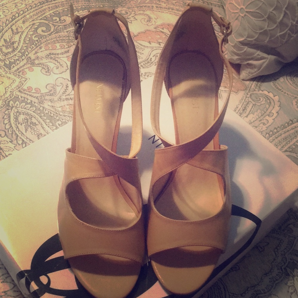 Strappy high heel